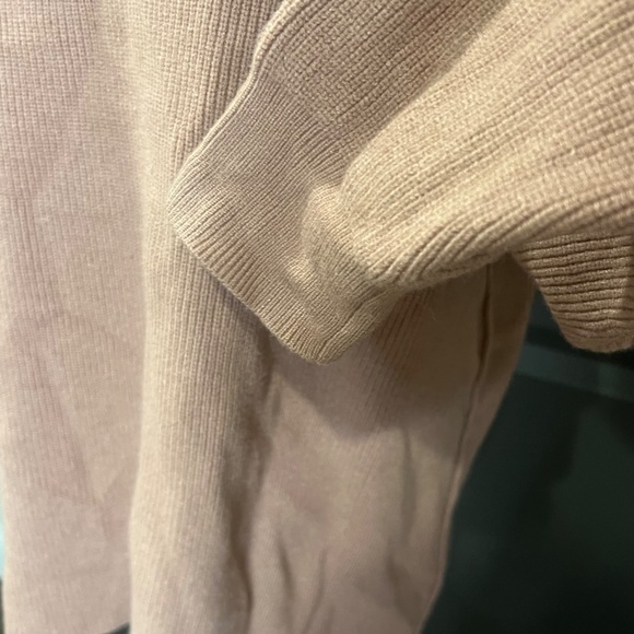 Free People Softly Structured Oversized Tunic Dusty Mauve Sz L Winter Cozy Soft - Picture 13 of 14